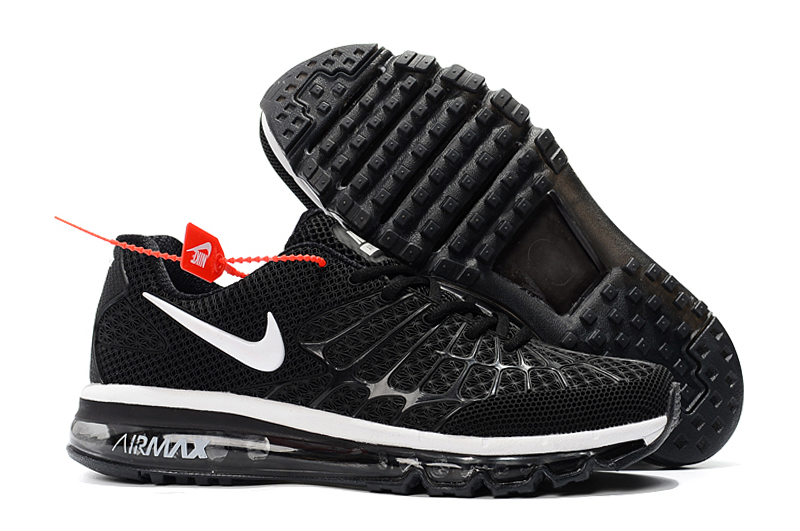 Women Nike Air Max Emergent Black White Shoes - Click Image to Close